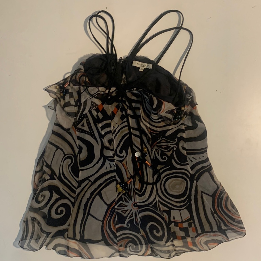 Y2K RUFFLED UNIQUE TOP